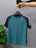 AD STRIPE JERSEY T-SHIRT(blue)