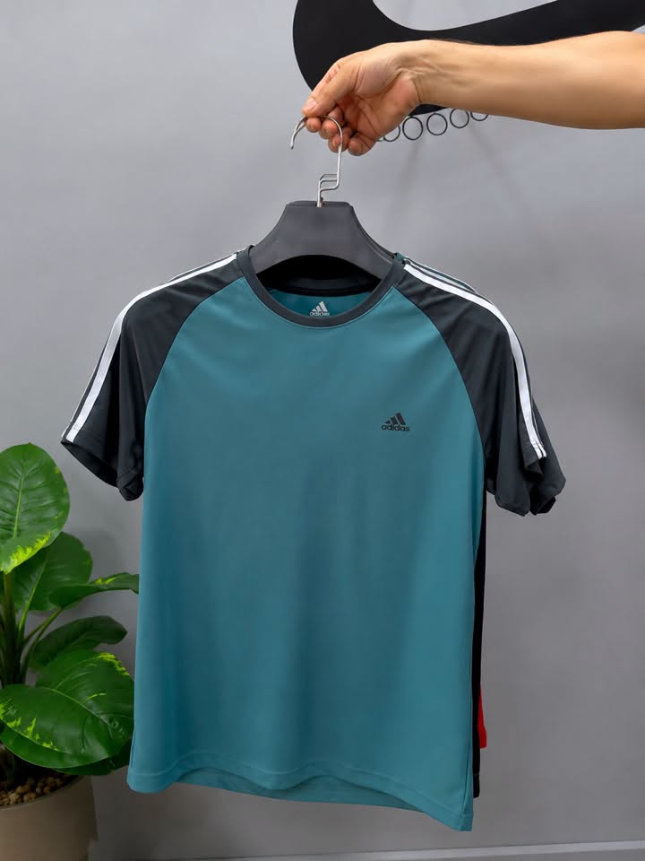 AD STRIPE JERSEY T-SHIRT(blue)