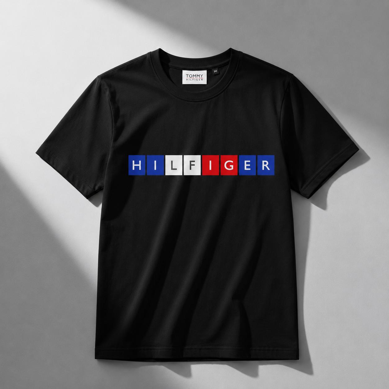 TM LETTER COTTON(Black)