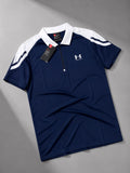 UA ZIPPER POLO TSHIRT(navy)