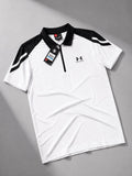 UA ZIPPER POLO TSHIRT(white)